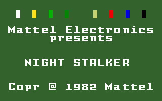 Night Stalker screenshot 3 for Intellivision